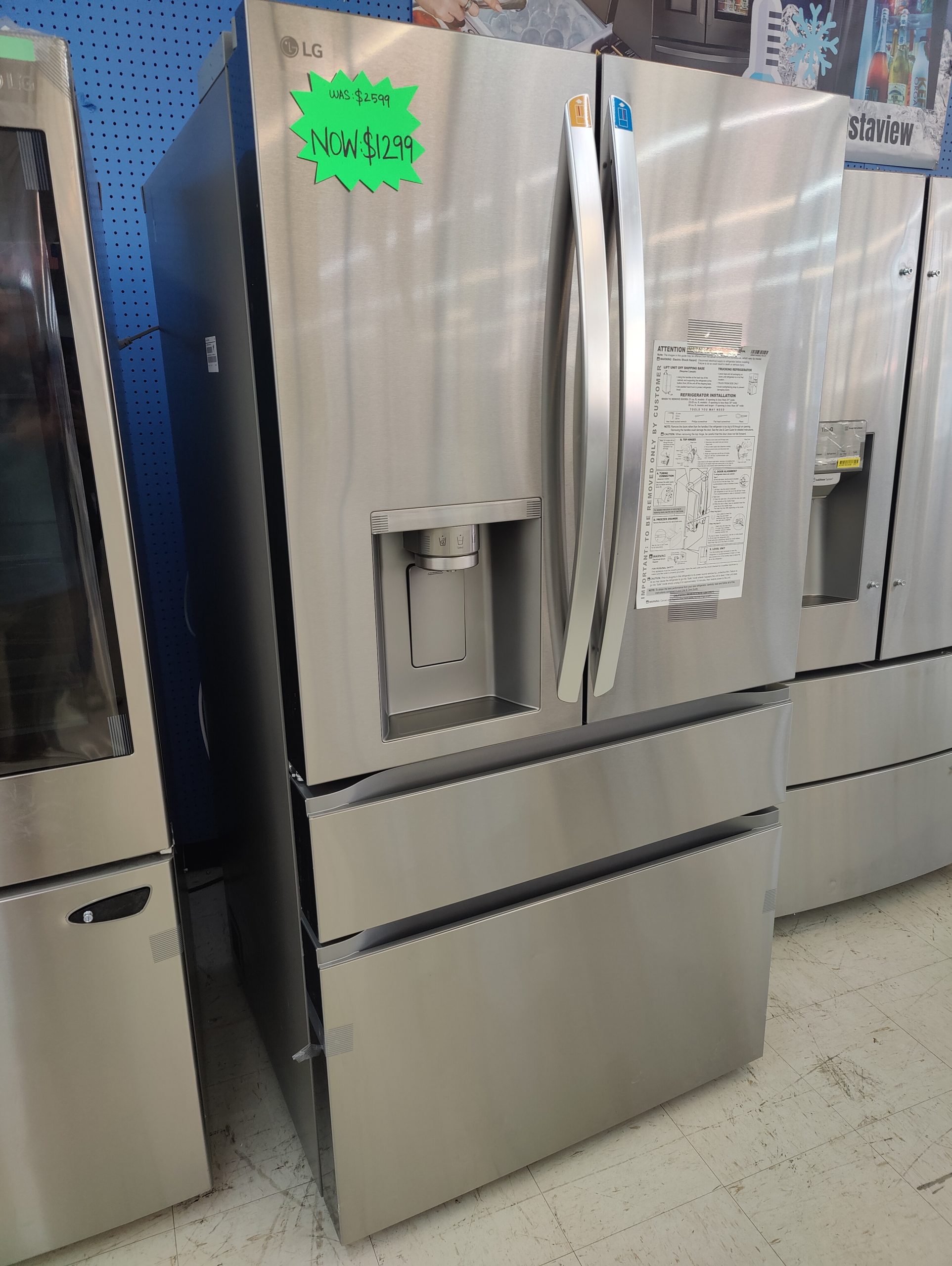 29 cu. ft. SMART Standard Depth MAX French Door Refrigerator with Full ...